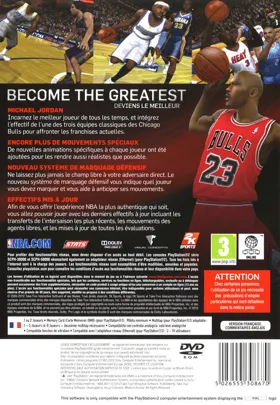 NBA 2K11 box cover back